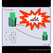 plastic meter seal BG-Q-001 for gas ,electricity meter use,twist meter seal,energy meter seals,electric meter seals